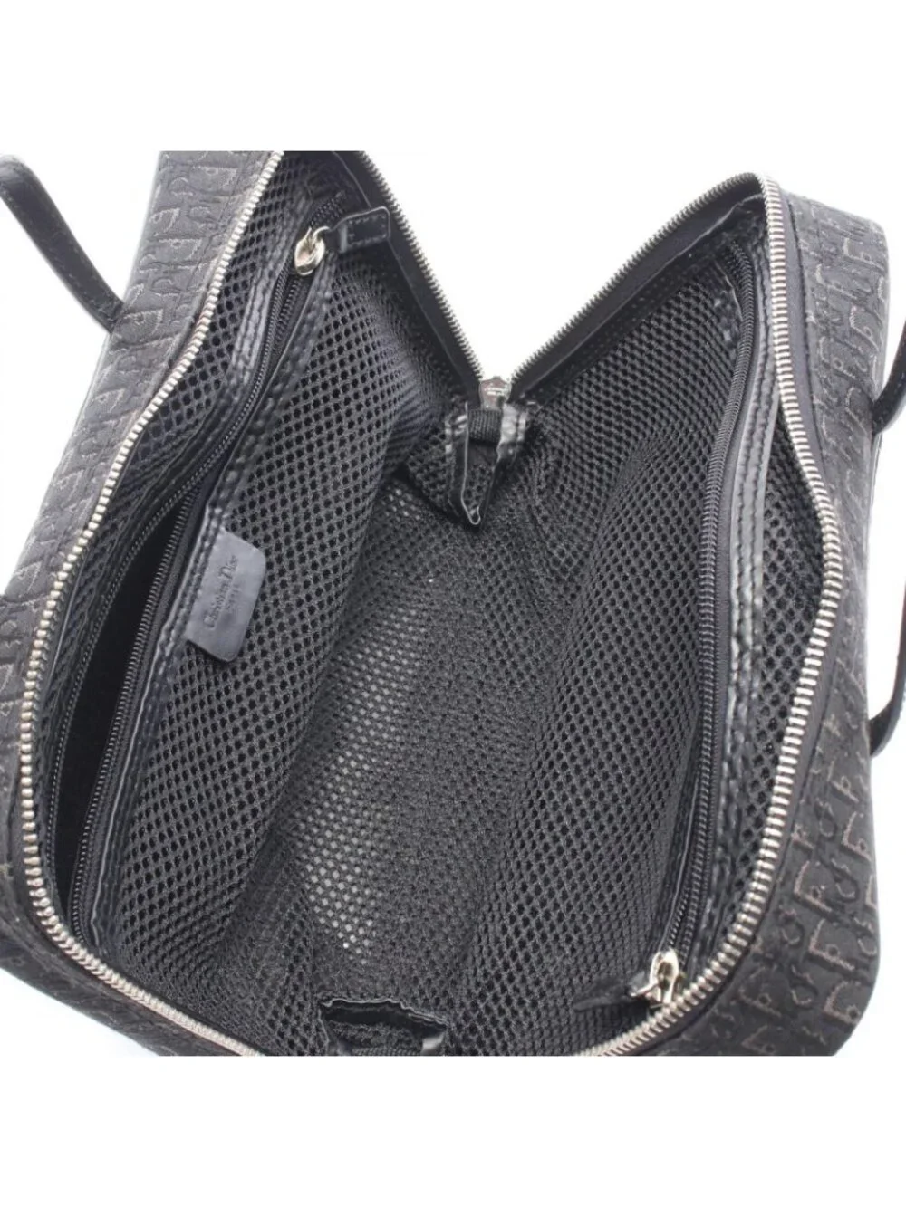 Dior Handbag Street Chic Trotter Black Canvas Leather - Picture 3 of 9
